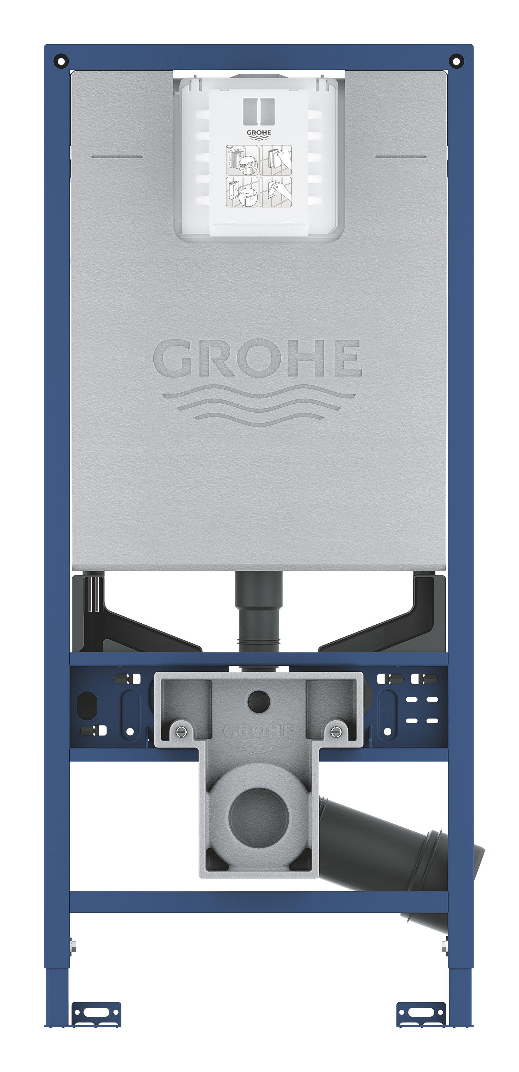 Grohe Rapid SLX Unterputzrahmen in der hängenden Schüssel 39596000