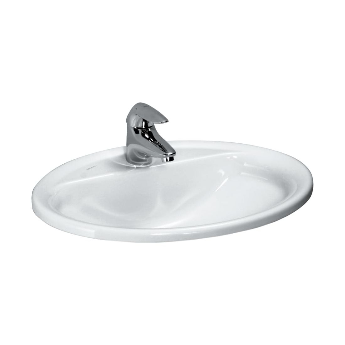 Laufen Pro B Waschbecken 56x44 cm oval Einbauwaschbecken weiß glanz H8139510001041