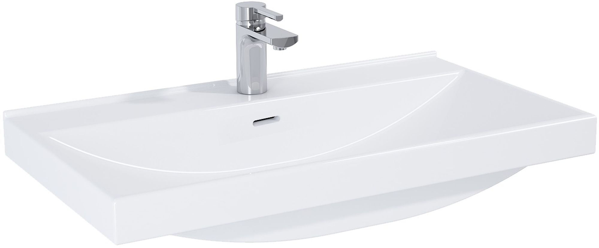 Elita Maxxi Waschbecken 81x46 cm rechteckig Möbel weiß RE040800078060