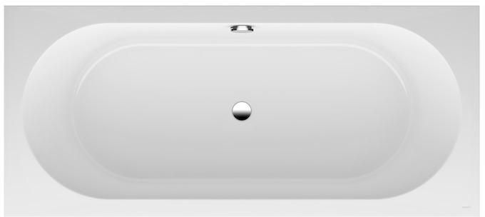 Laufen Pro Rechteckige Badewanne 180x80 cm weiß H2409500000001