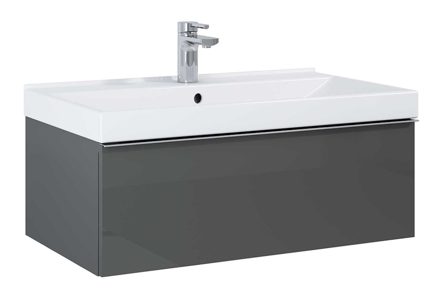 Elita Look Kabinett 80x44.9x28.1 cm Unterschrank hängend anthrazit RE010803026610