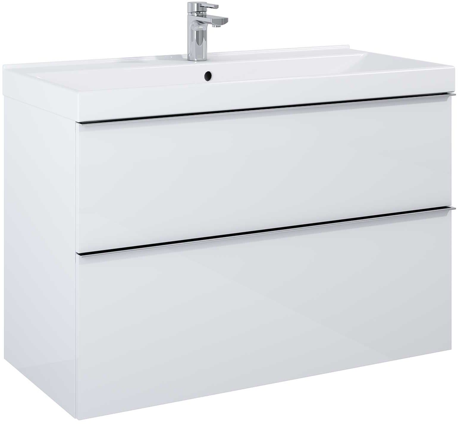 Elita Look Kabinett 100x44.9x63.5 cm Unterschrank hängend weiß RE011003025290