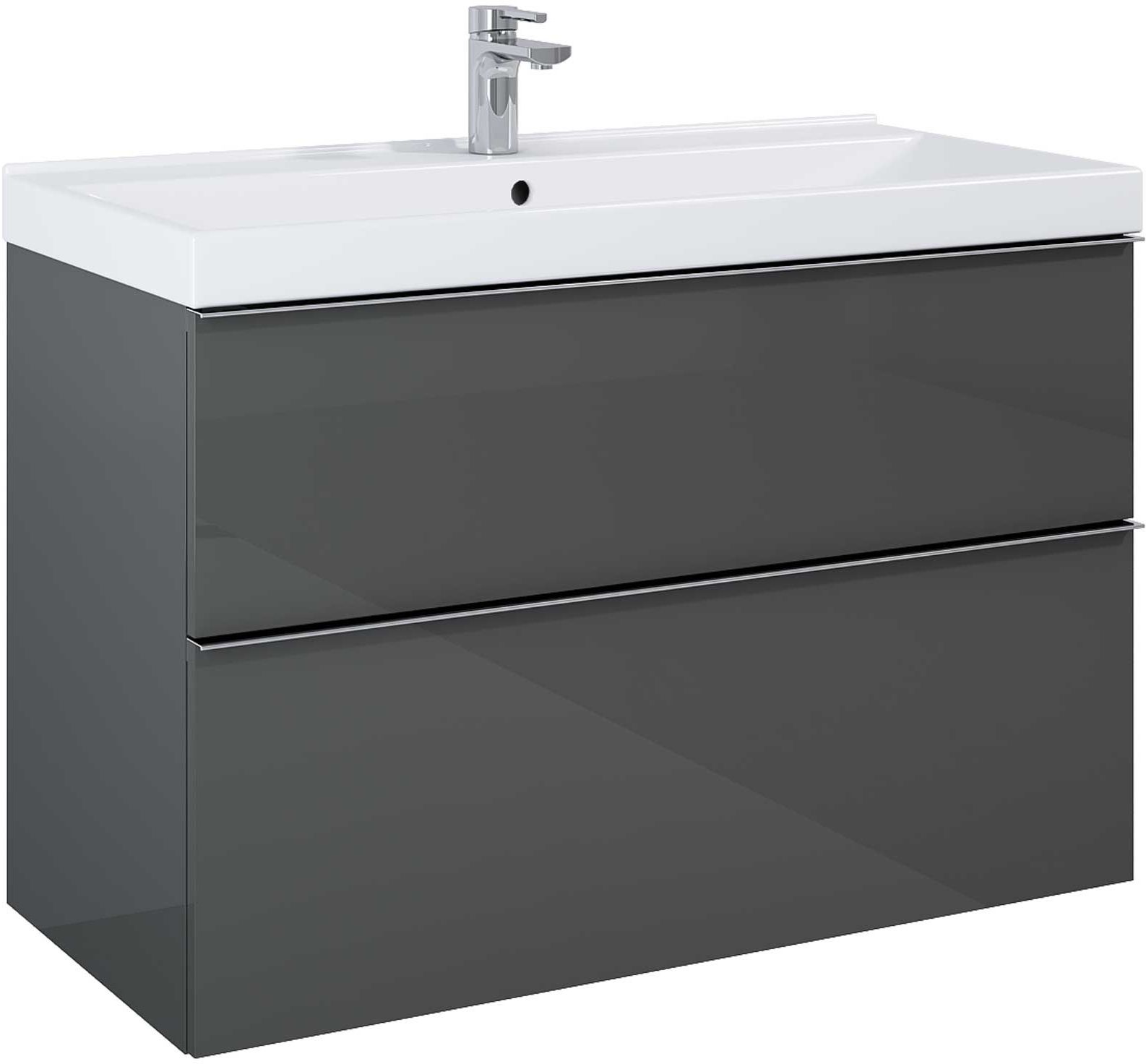 Elita Look Kabinett 100x44.9x63.5 cm Unterschrank hängend anthrazit RE011000026610