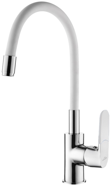 Invena Joga küchenarmatur stehend chrom-weiß BZ-32-L02