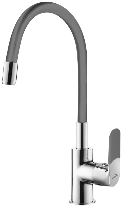 Invena Joga küchenarmatur stehend chrom-grafit/grau BZ-32-L05