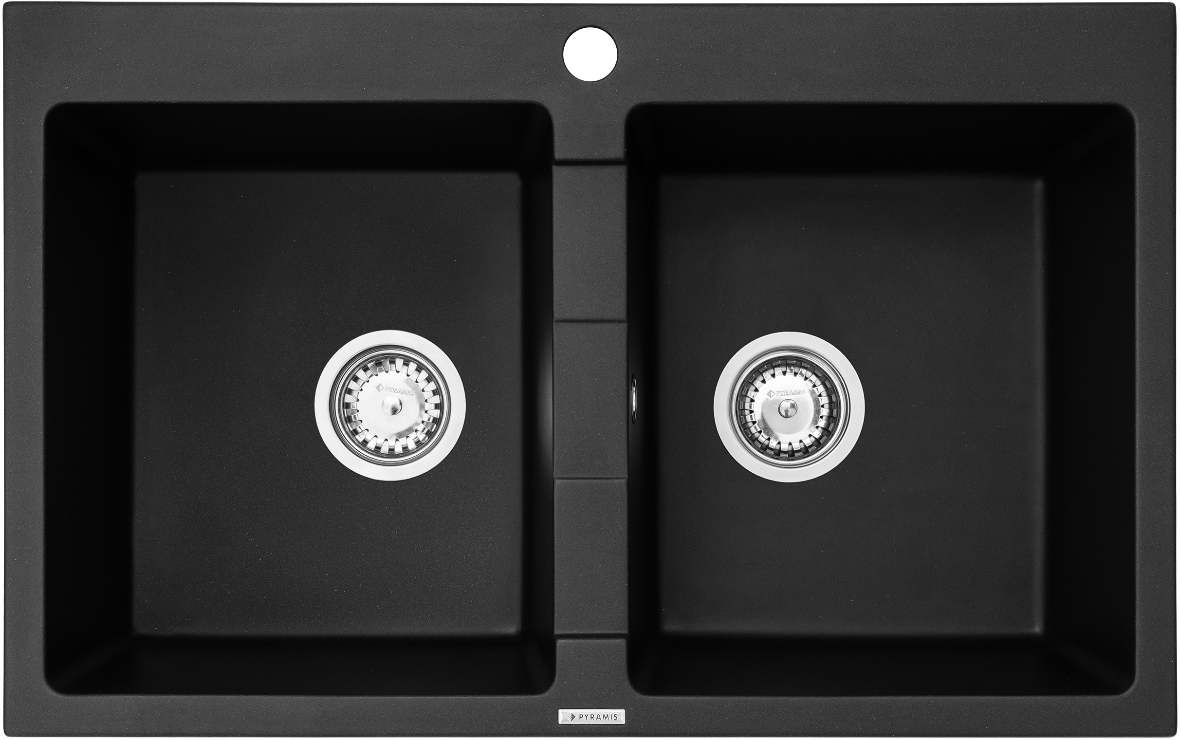 Pyramis Sparta Granitspüle 78x50 cm schwarz 070053301