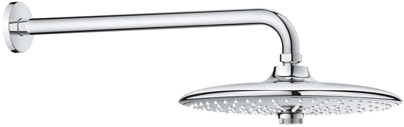 Grohe Euphoria Kopfbrause mit Arm 26x26 cm rund StarLight Chrome 26458000