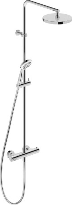 Duravit B.2 Duschset Wandmontage mit Thermostat mit Regenbrause chrom B24280008010