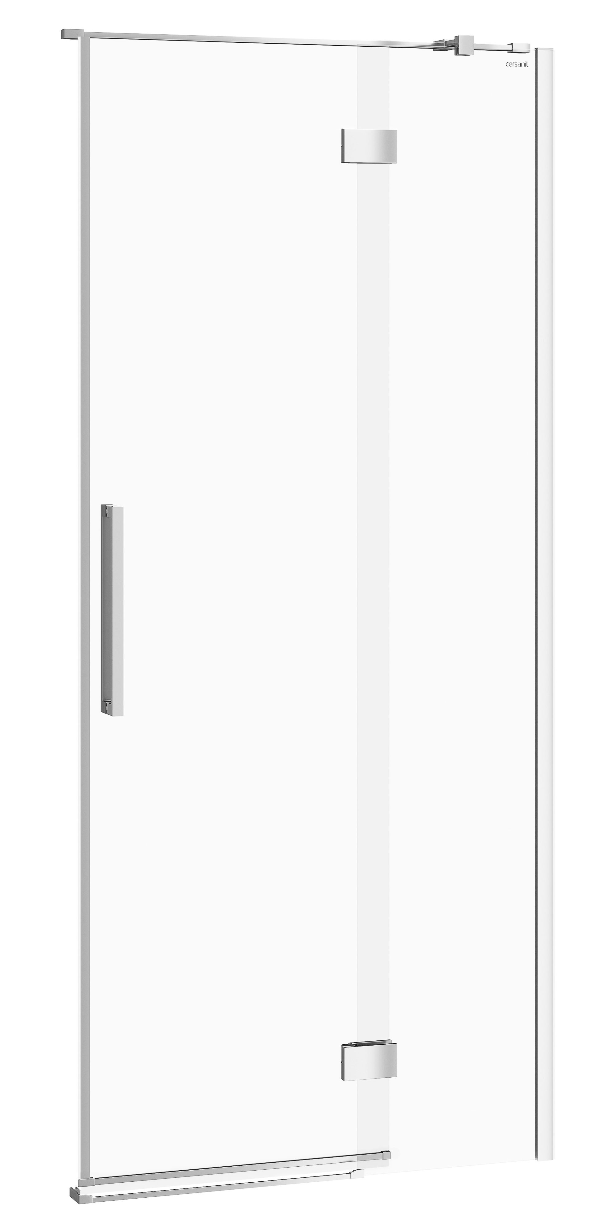 Cersanit Crea Duschtüren 90 cm aufklappbar chrom Glanz/durchsichtiges Glas S159-006