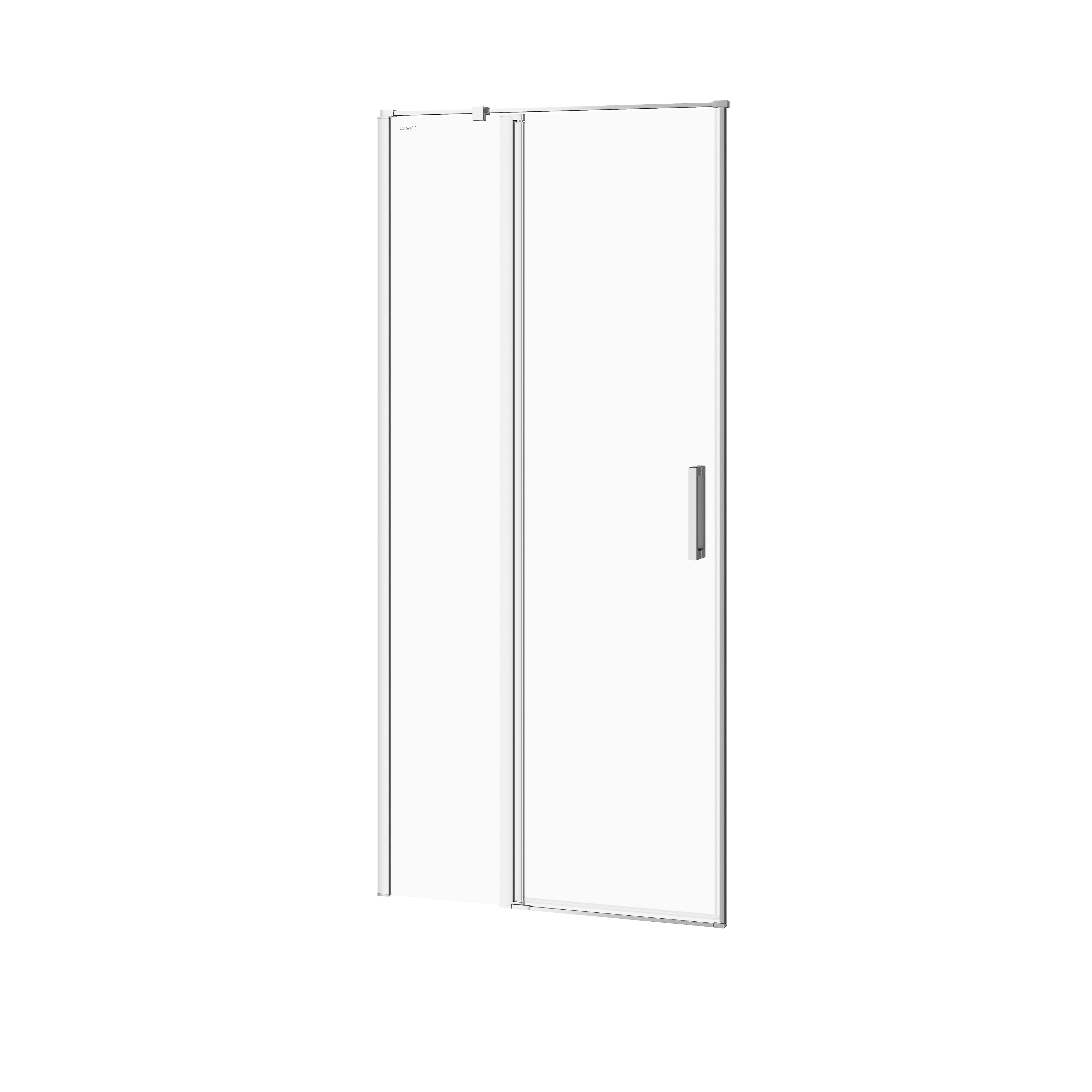 Cersanit Moduo Duschtüren 90 cm aufklappbar chrom Glanz/durchsichtiges Glas S162-005