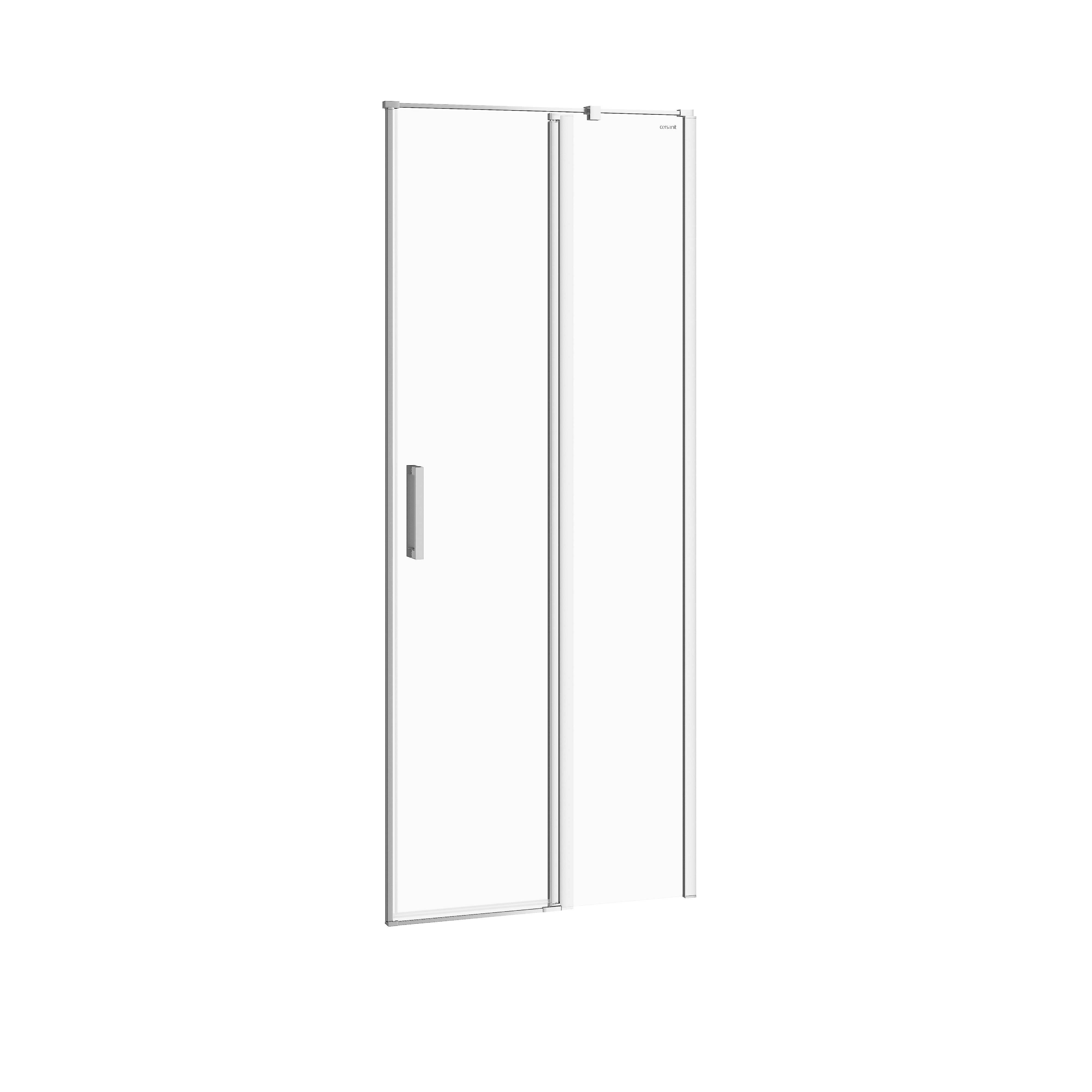 Cersanit Moduo Duschtüren 80 cm aufklappbar chrom Glanz/durchsichtiges Glas S162-004