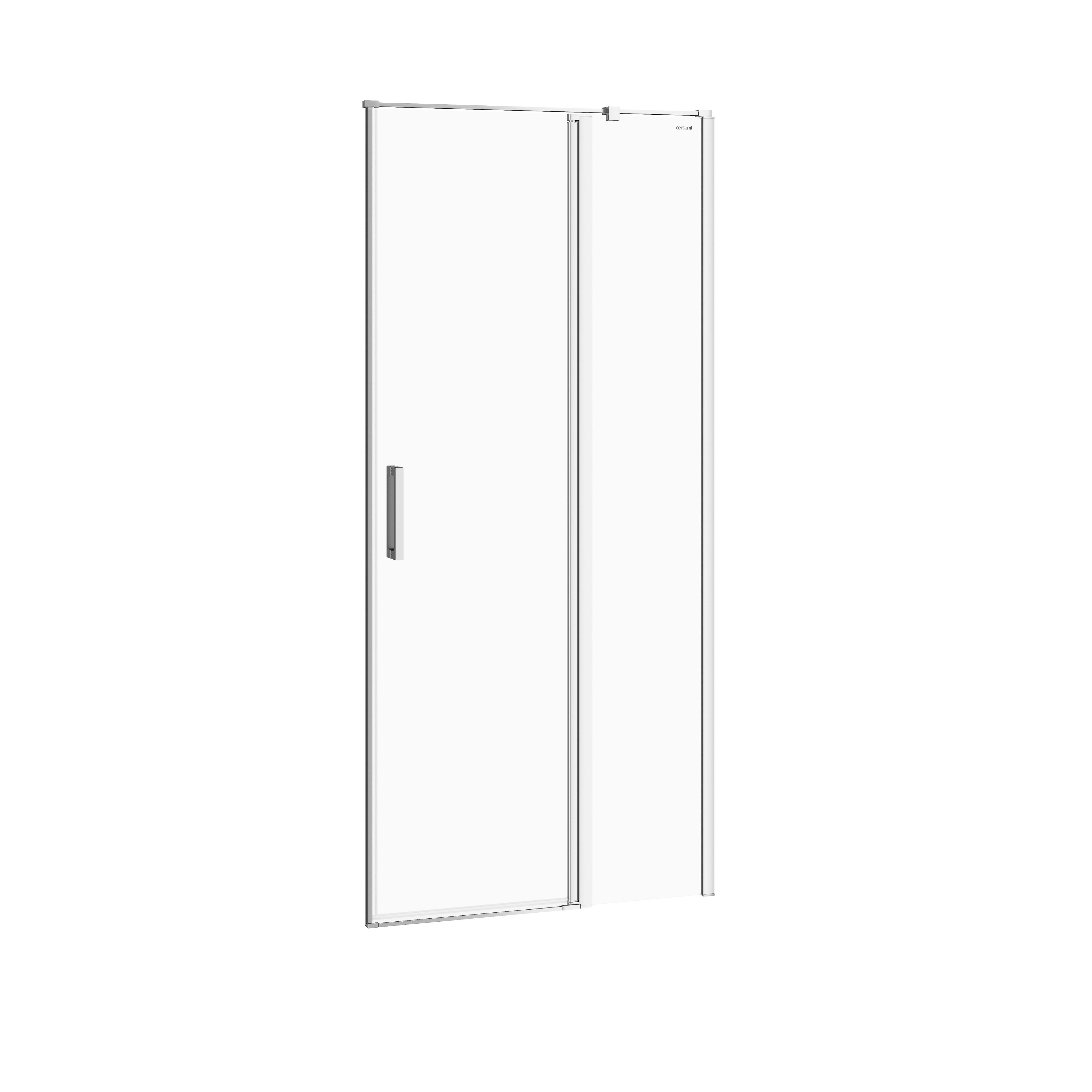 Cersanit Moduo Duschtüren 90 cm aufklappbar chrom Glanz/durchsichtiges Glas S162-006
