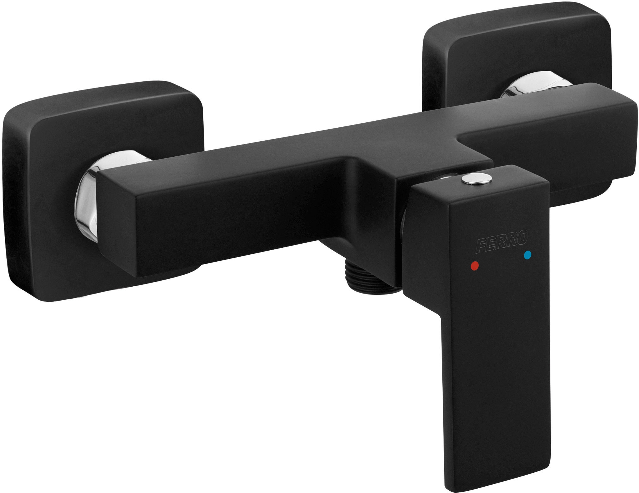 Ferro Zicco Black duschbatterie Wand schwarz BZI7BL