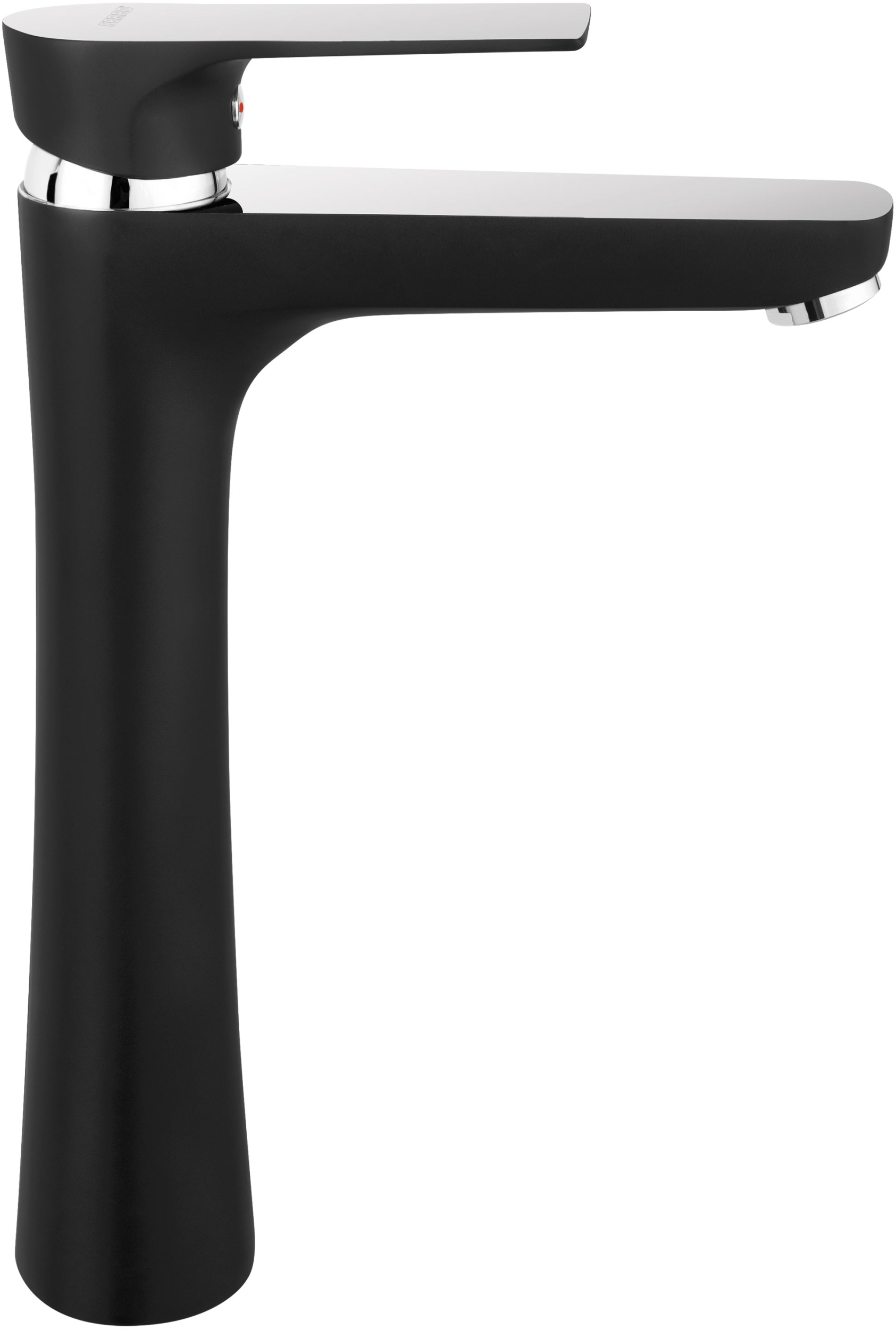 Ferro Algeo Square Black waschbeckenhahn stehend chrom-schwarz BAQ2LBLC