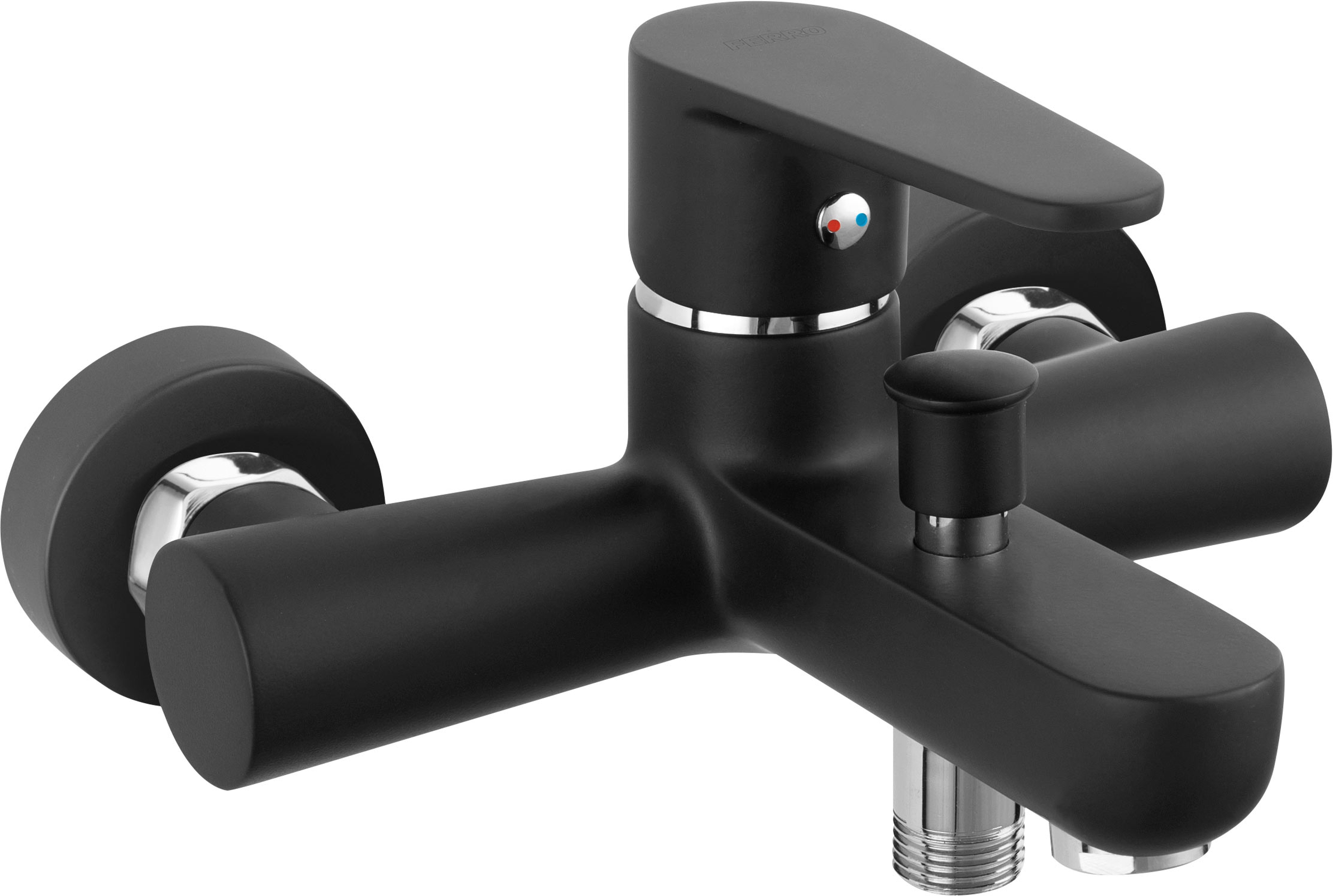 Ferro Algeo badewannen- und duscharmatur Wand schwarz BAG1BL