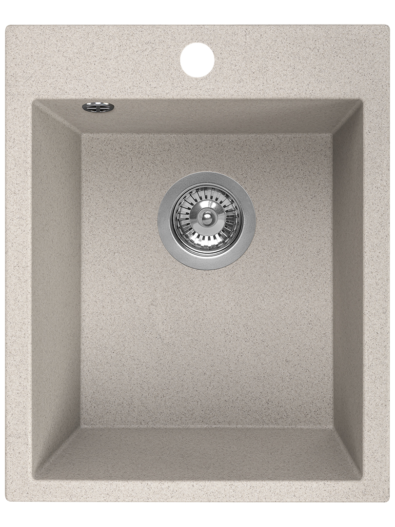 Laveo Chichi Granitspüle 48x39 cm beige SBH410T