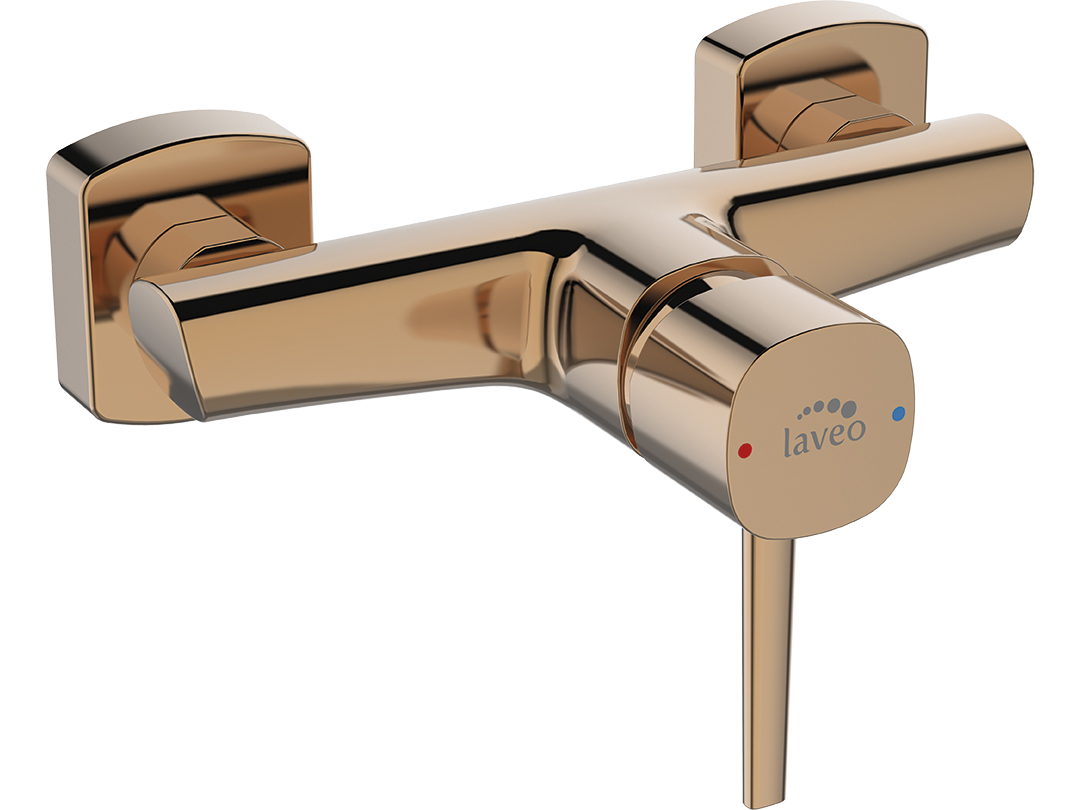 Laveo Pola duschbatterie Wand gold BAP840D