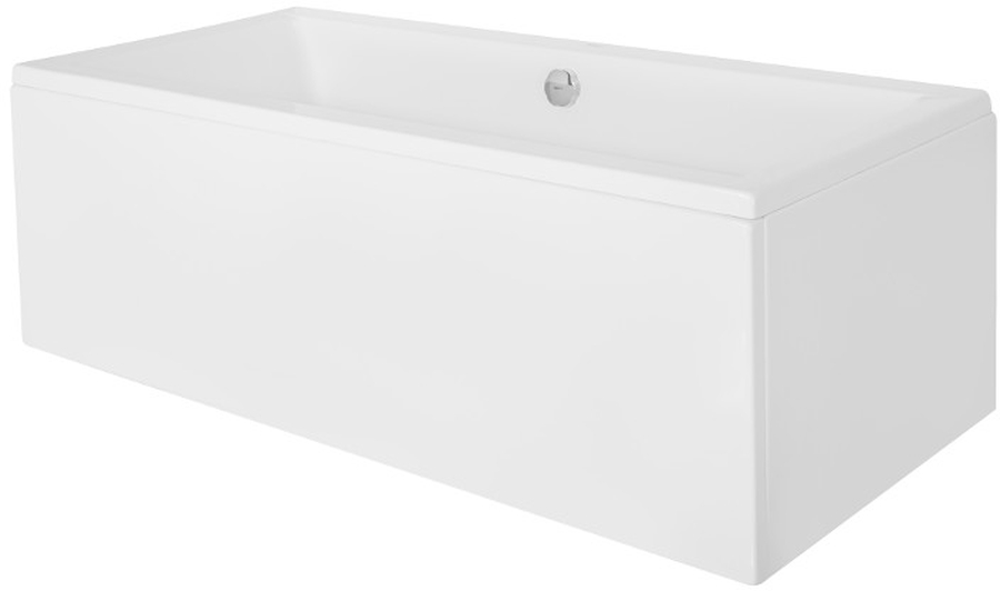 Set Rechteckige Badewanne Besco Quadro #WAQ-165-PK, Badewannenverkleidung Besco Quadro #OAQ-165-PK