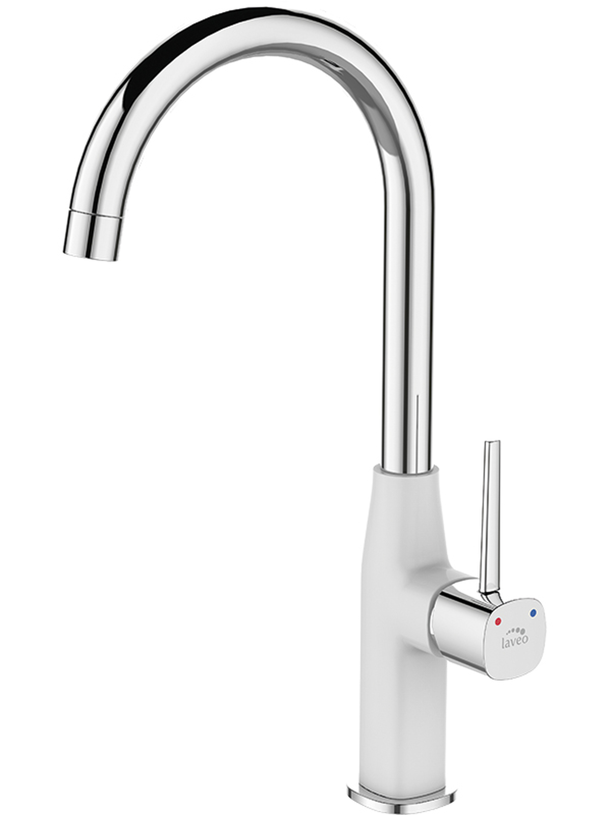 Laveo Pola küchenarmatur stehend weiß BAP668D