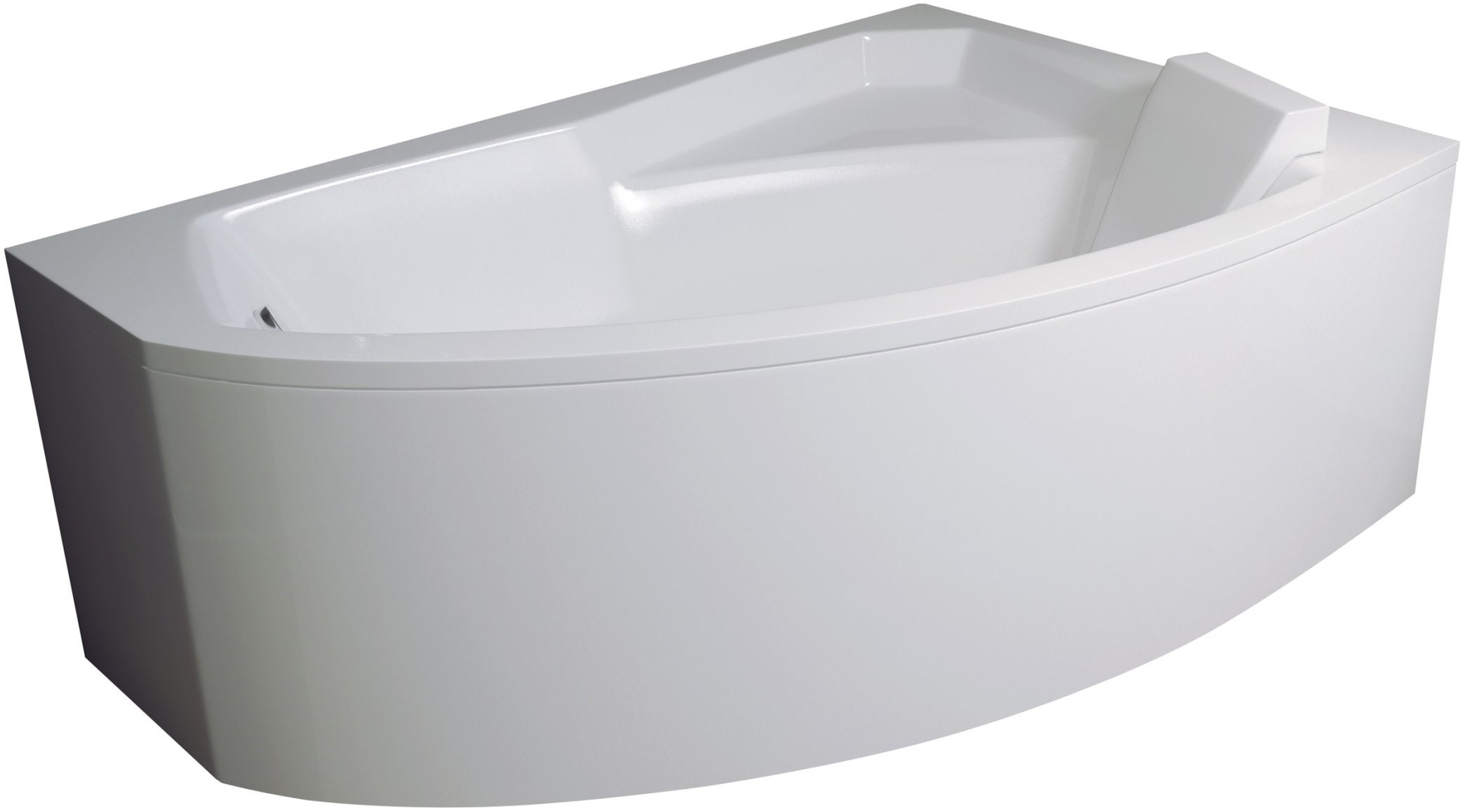 Set Eckbadewanne Besco Rima #WAR-130-NP, Badewannenverkleidung Besco Rima OAR-130-NS