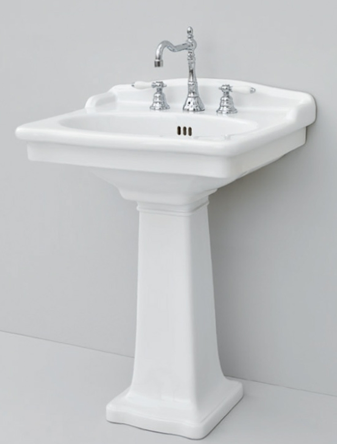 Art Ceram Hermitage Waschbecken 68x55 cm rechteckig Klassisch weiß HEL00201;00