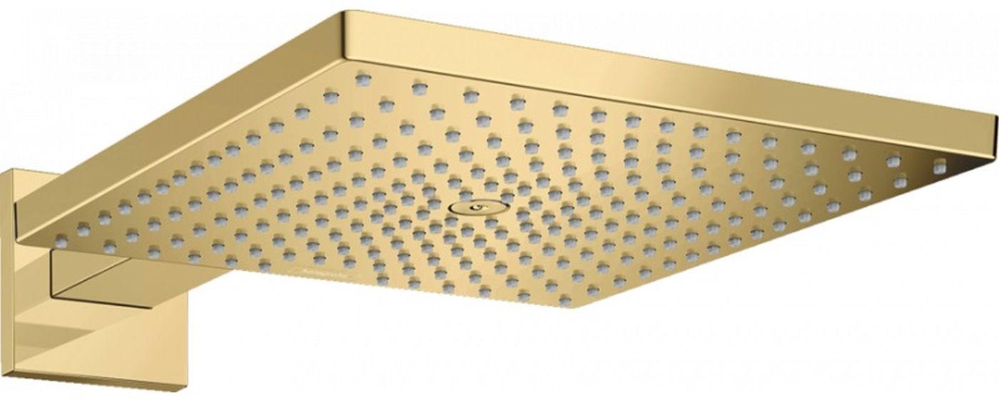 Hansgrohe Raindance Kopfbrause mit Arm 30x30 cm quadratisch gold 26238990