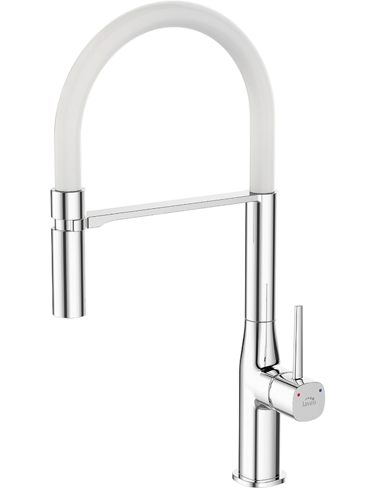Laveo Pola küchenarmatur stehend chrom-weiß BAP678D
