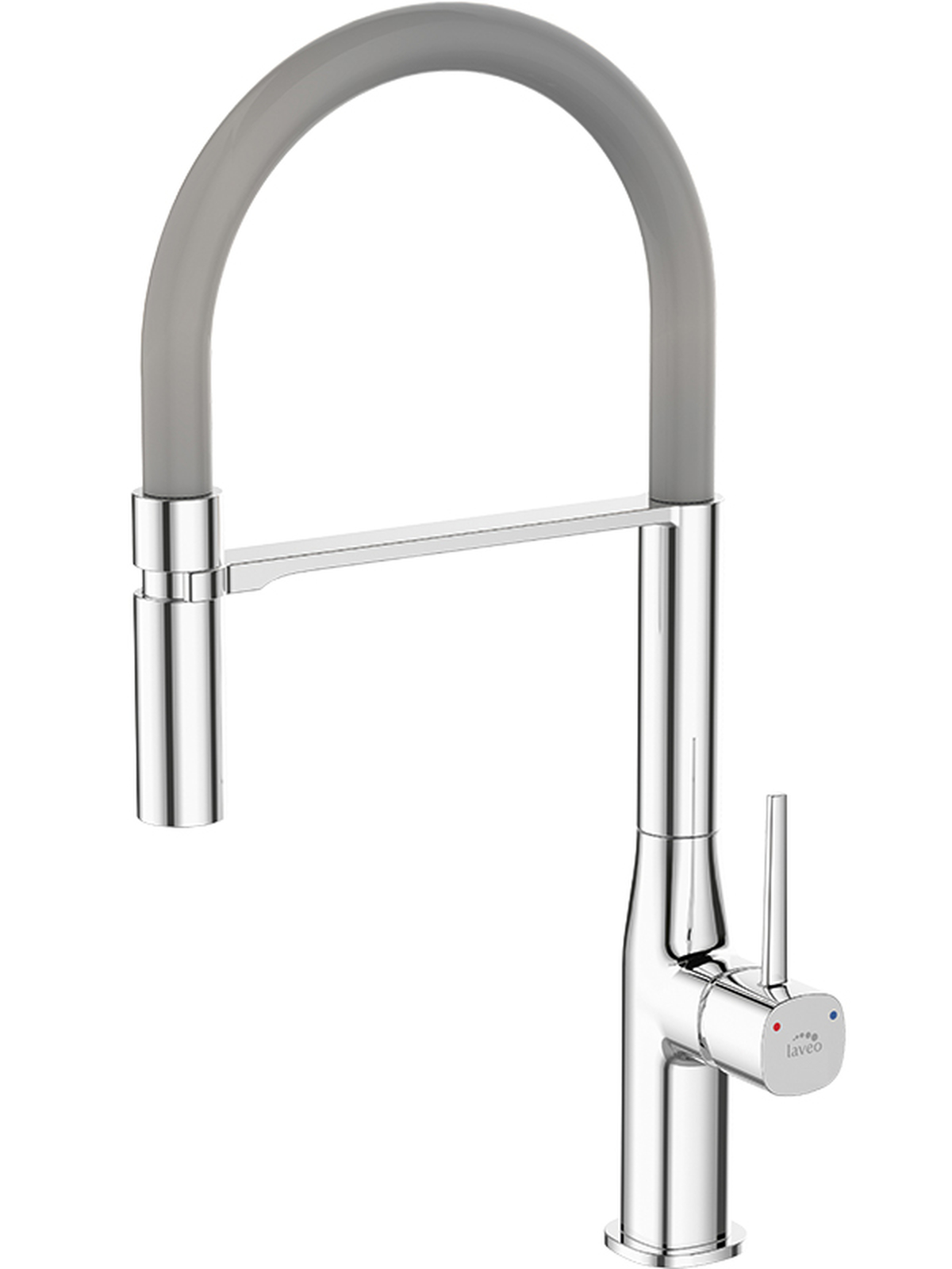Laveo Pola küchenarmatur stehend chrom-grafit/grau BAP978D