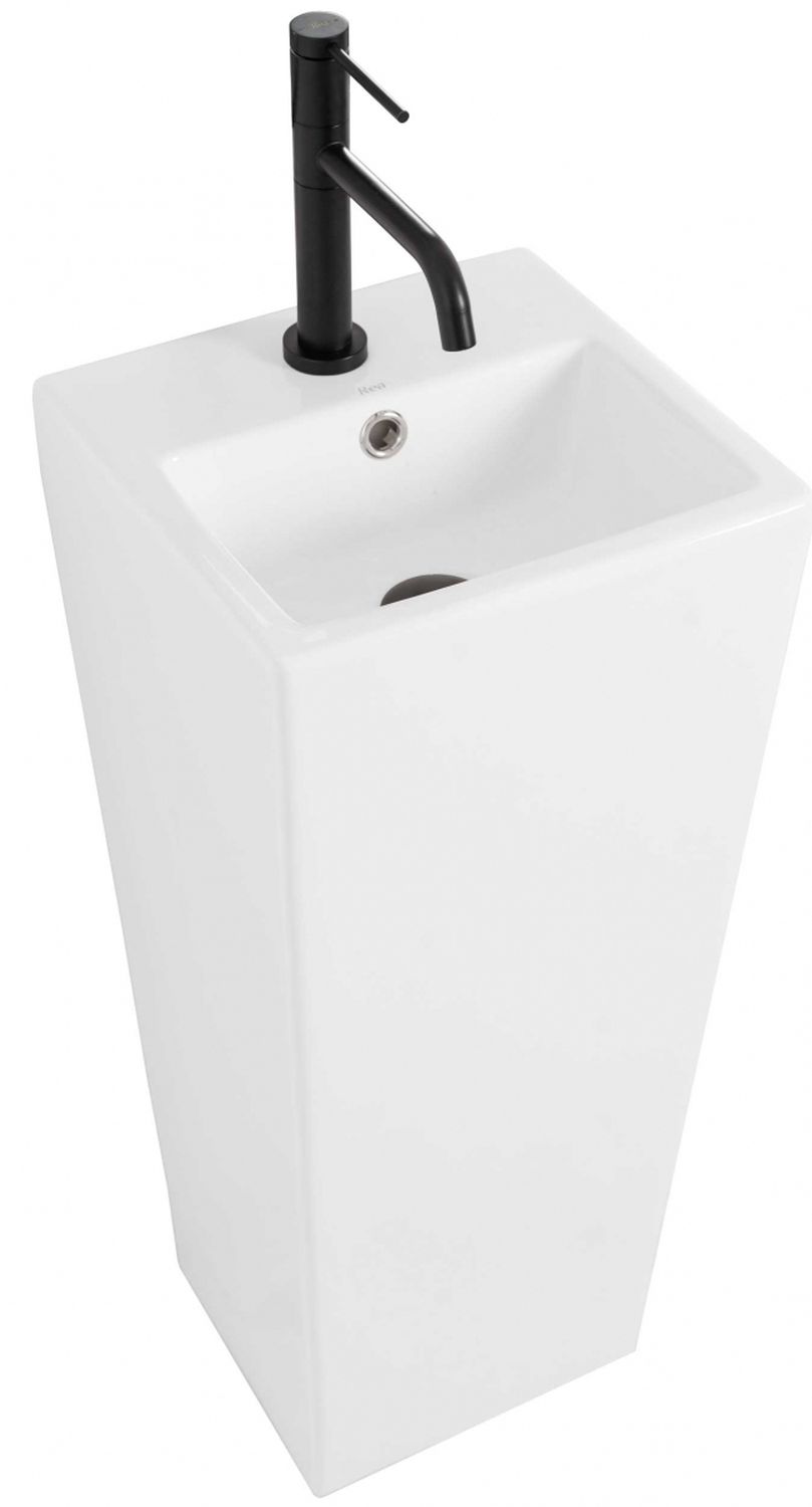 Rea Kamila Waschbecken 33x33 cm quadratisch Freistehend weiß REA-U5633
