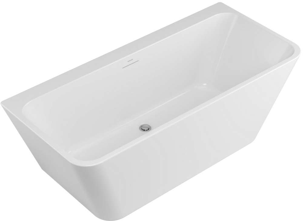 Excellent Lila 2.0 Wandmontierte Badewanne 160x73 cm rechteckig weiß WAEX.LIL2.160.WHP