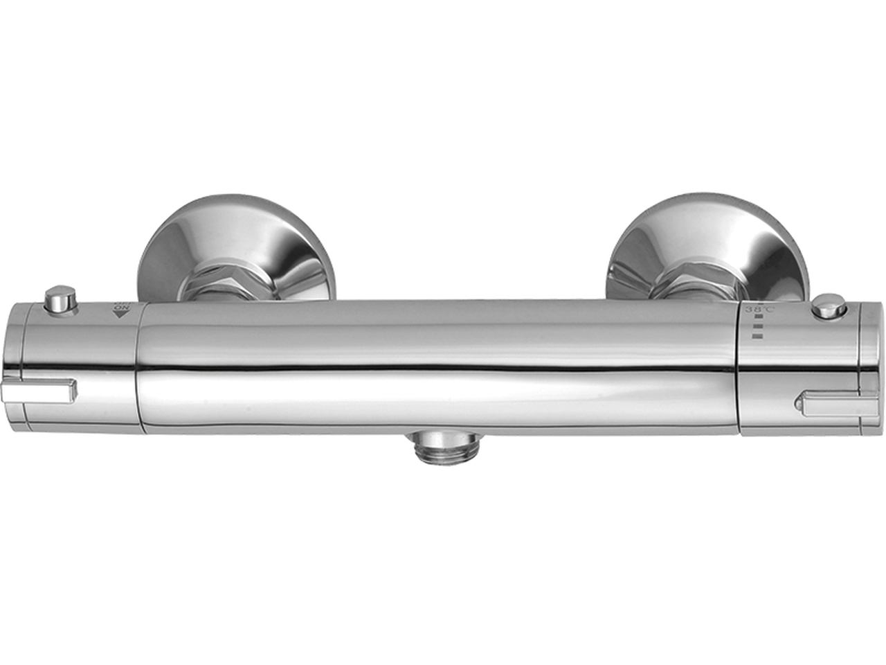 Laveo Termico duschbatterie Wand mit Thermostat chrom BAT04TD