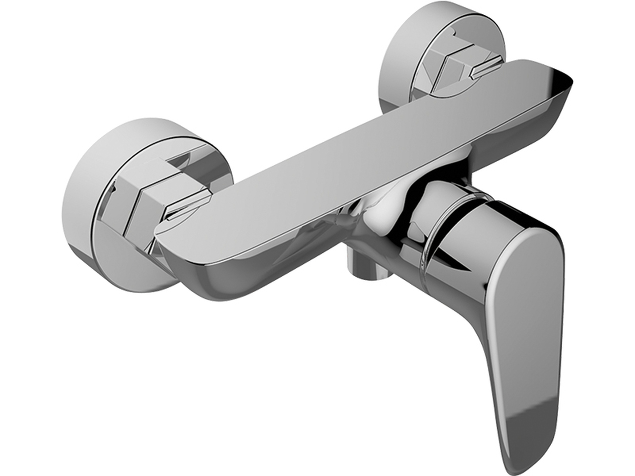Laveo Rondo duschbatterie Wand chrom BLX040D