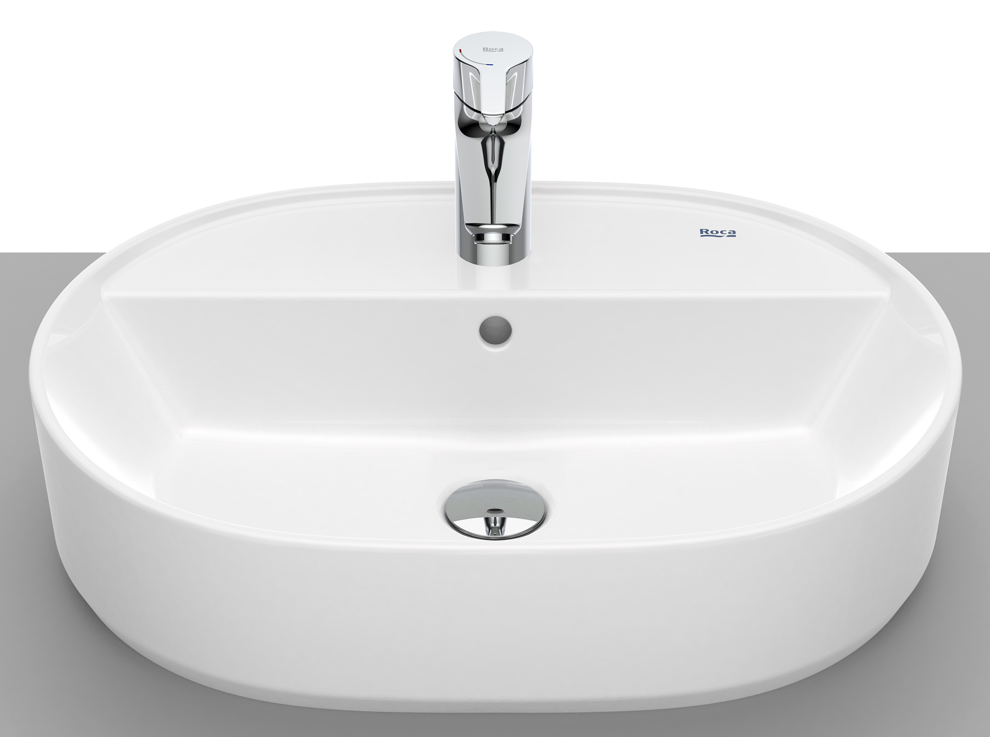 Roca Gap Waschbecken 55x40 cm oval Aufsatzwaschbecken weiß A3270Y0000