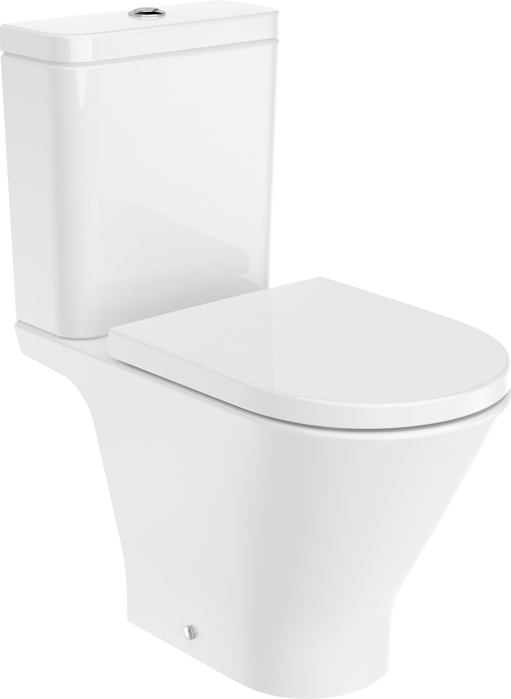 Roca Gap Round Kompakte Toilettenschüssel weiß A3420N8000