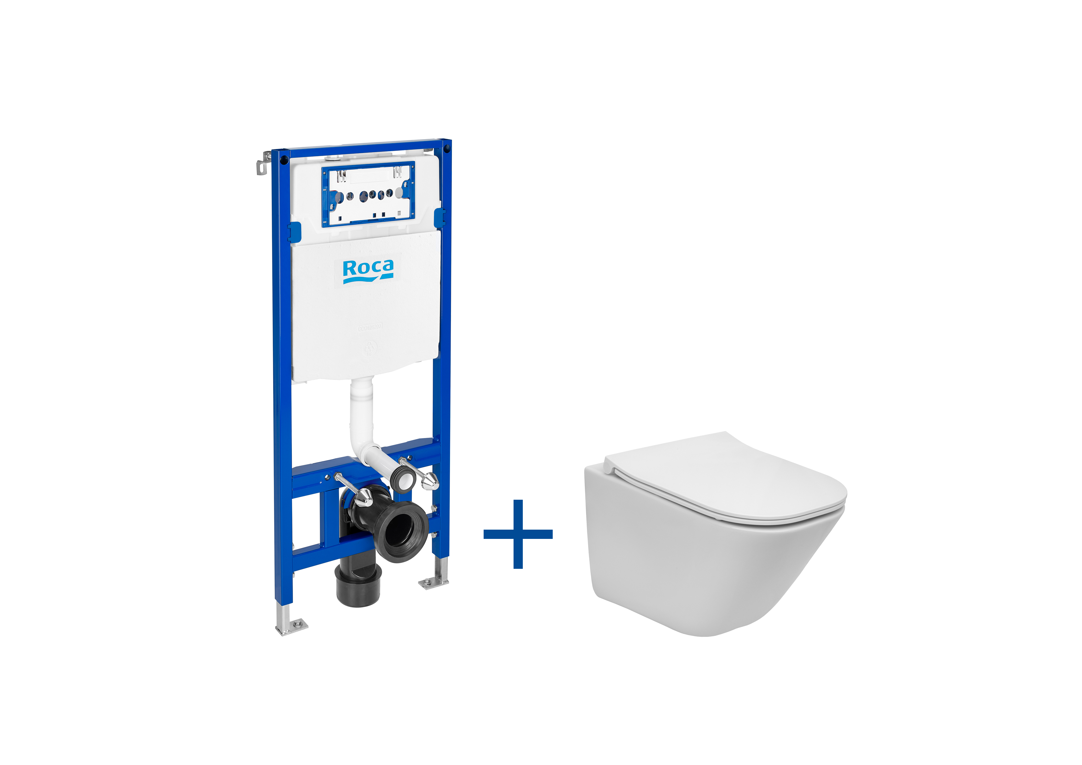 Roca Gap Square Set bestehend aus einer Schüssel mit einem Brett und einem Rahmen A893104510