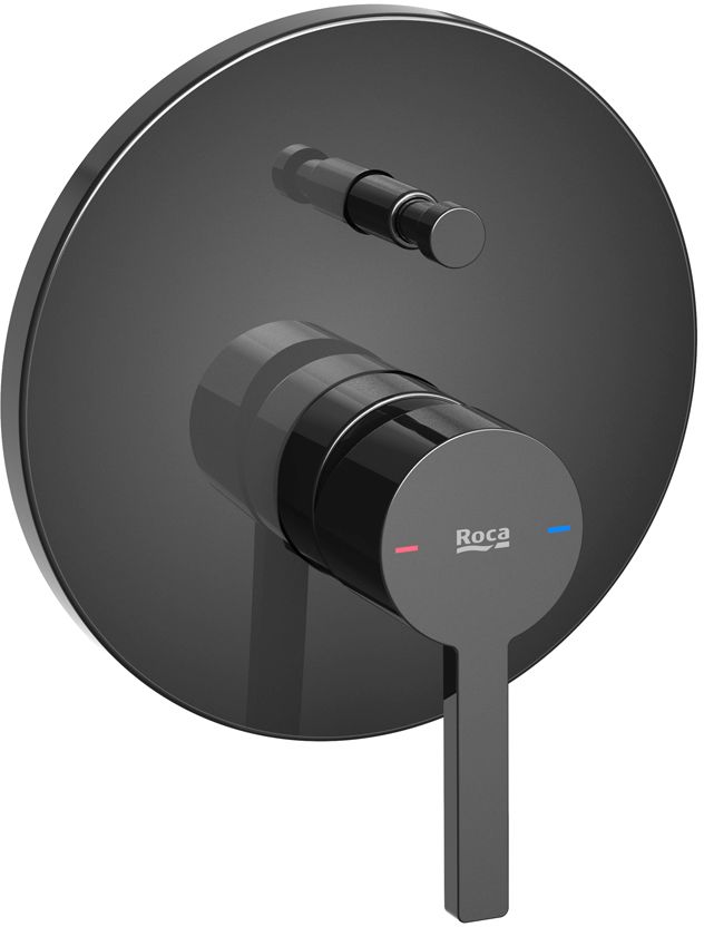 Roca Naia Black Badewannen- und Duscharmatur Unterputz schwarz A5A0B96CN0