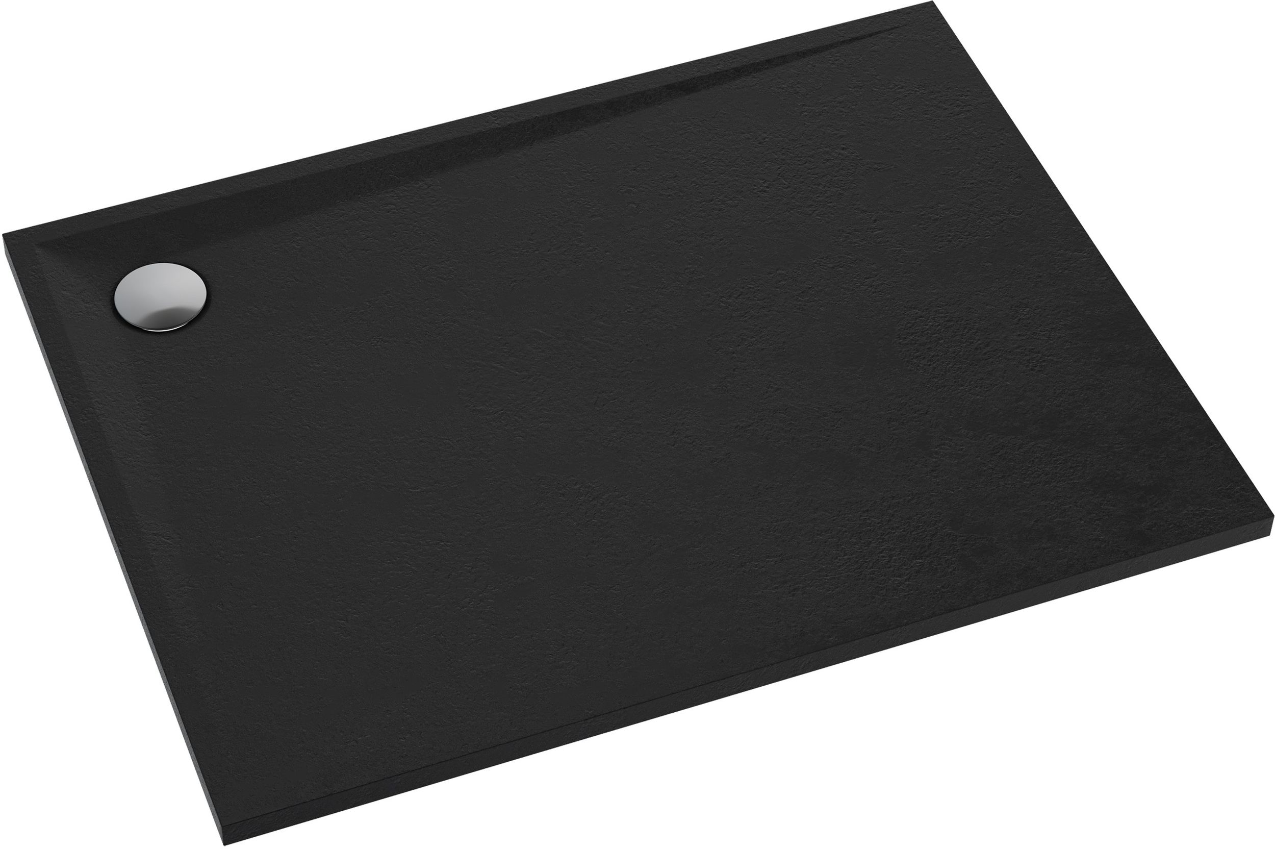 Omnires Stone Rechteckige Duschwanne 120x90 cm schwarz STONE90/120BL