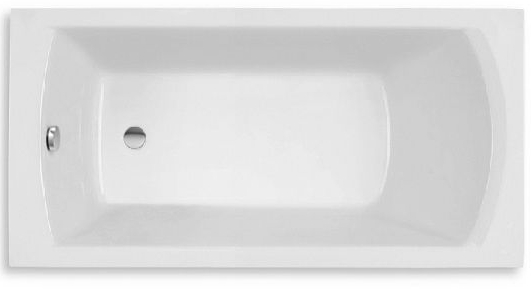 Roca Linea Slim Rechteckige Badewanne 180x80 cm weiß A248544000