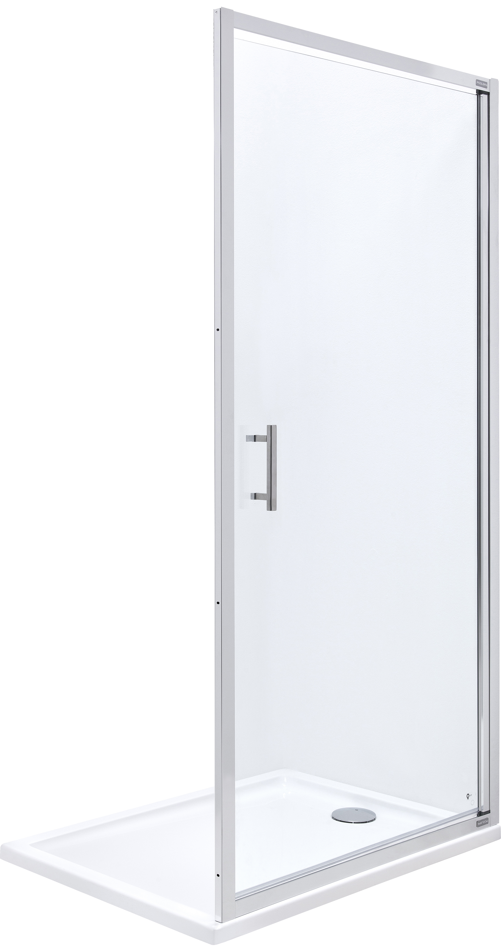 Roca Town-N Duschtüren 90 cm aufklappbar chrom Glanz/durchsichtiges Glas AMP2709012M