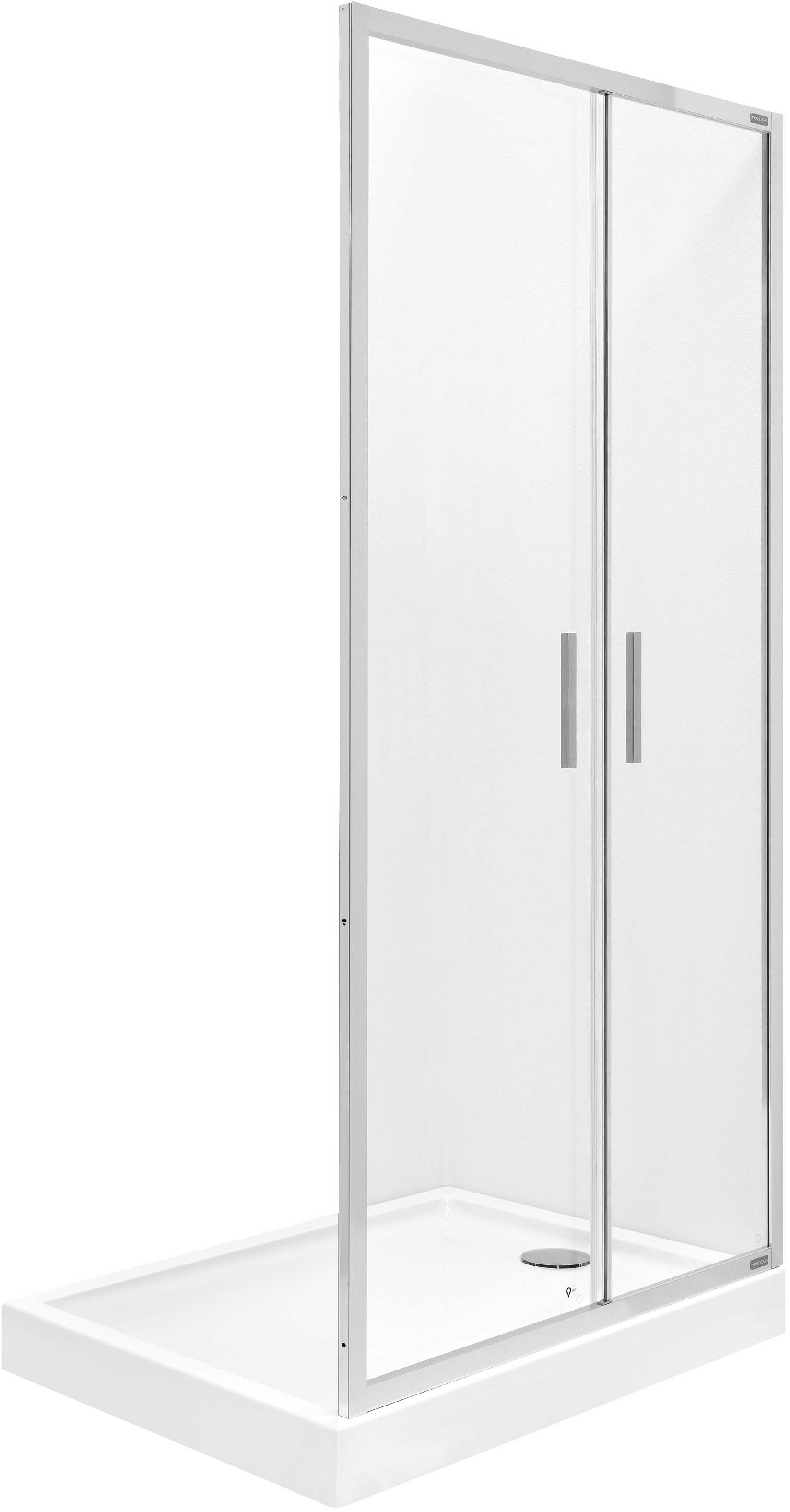 Roca Town-N Duschtüren 80 cm faltbar chrom Glanz/durchsichtiges Glas AMP2408012M