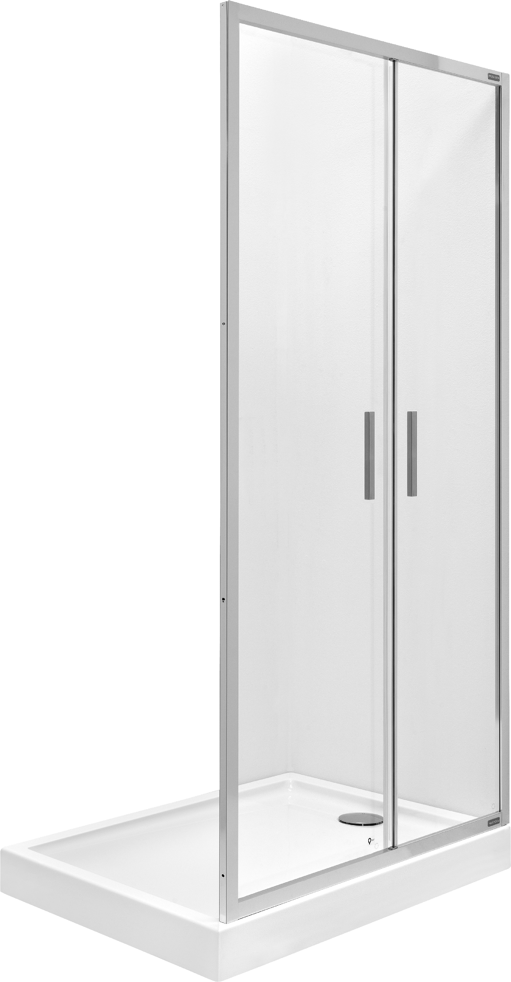 Roca Town-N Duschtüren 90 cm faltbar chrom Glanz/durchsichtiges Glas AMP2409012M