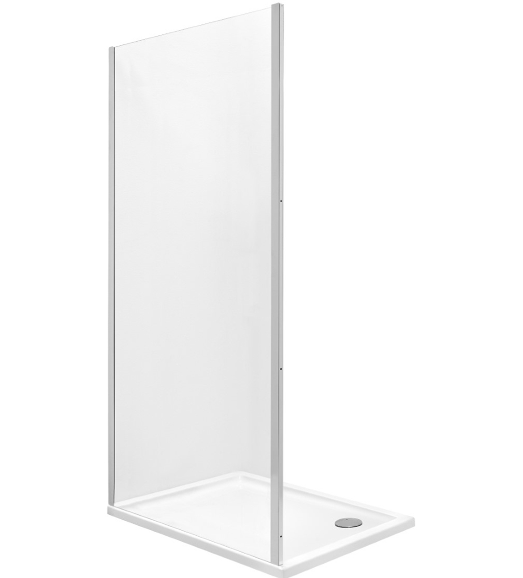 Roca Town-N Duschwand 80 cm chrom Glanz/durchsichtiges Glas AMP2308012M