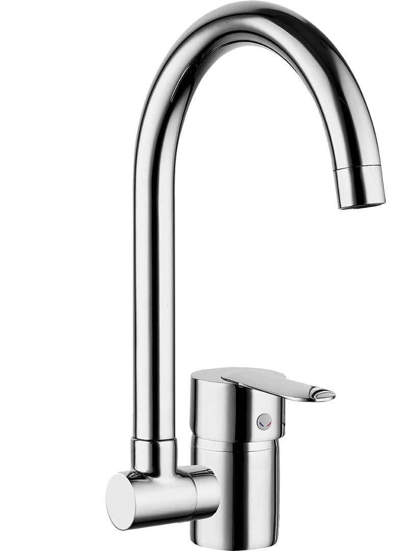 Laveo Lila küchenarmatur stehend chrom BLD06LD