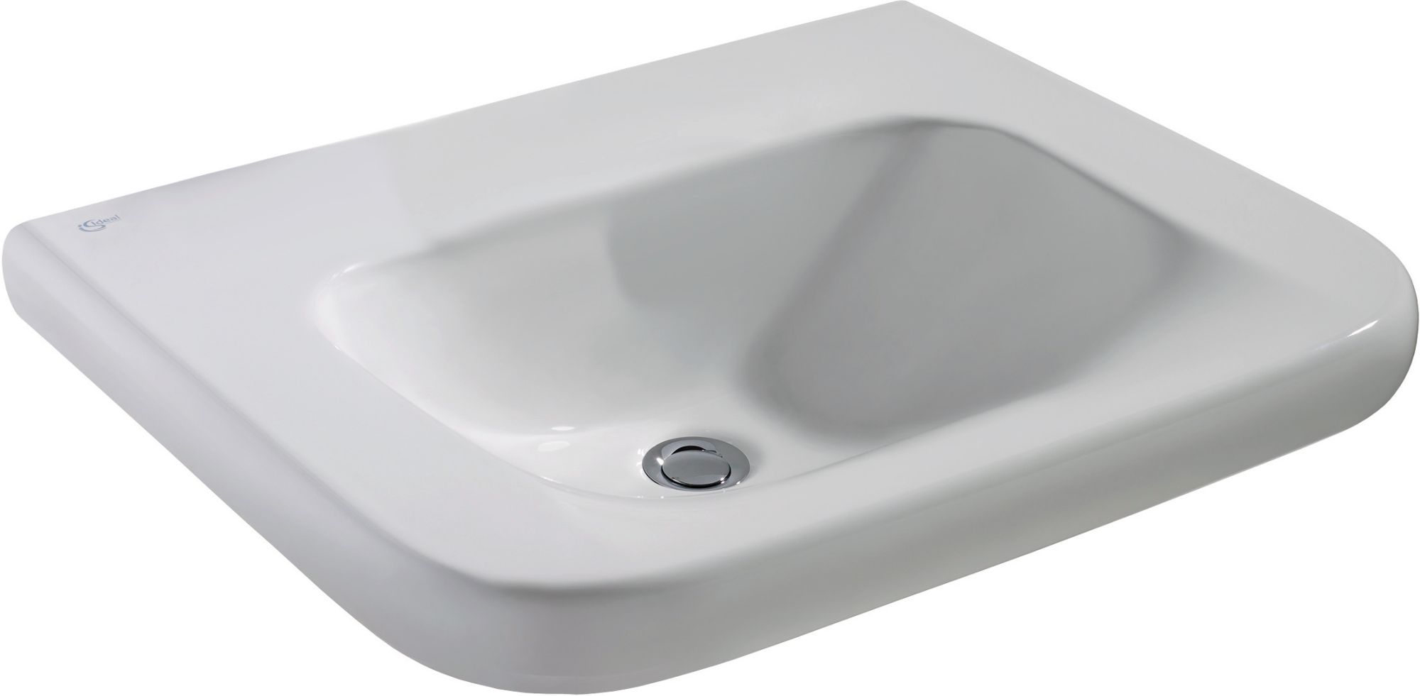 Ideal Standard Contour 21 Waschbecken 60x55.5 cm rechteckig Klassisch für Behinderte weiß E512201
