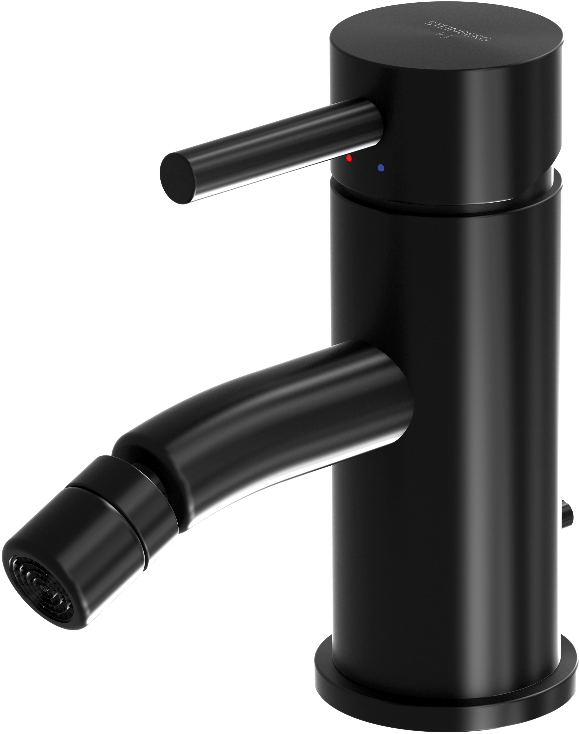 Steinberg 100 Bidet-Wasserhahn stehend schwarz 1001300S