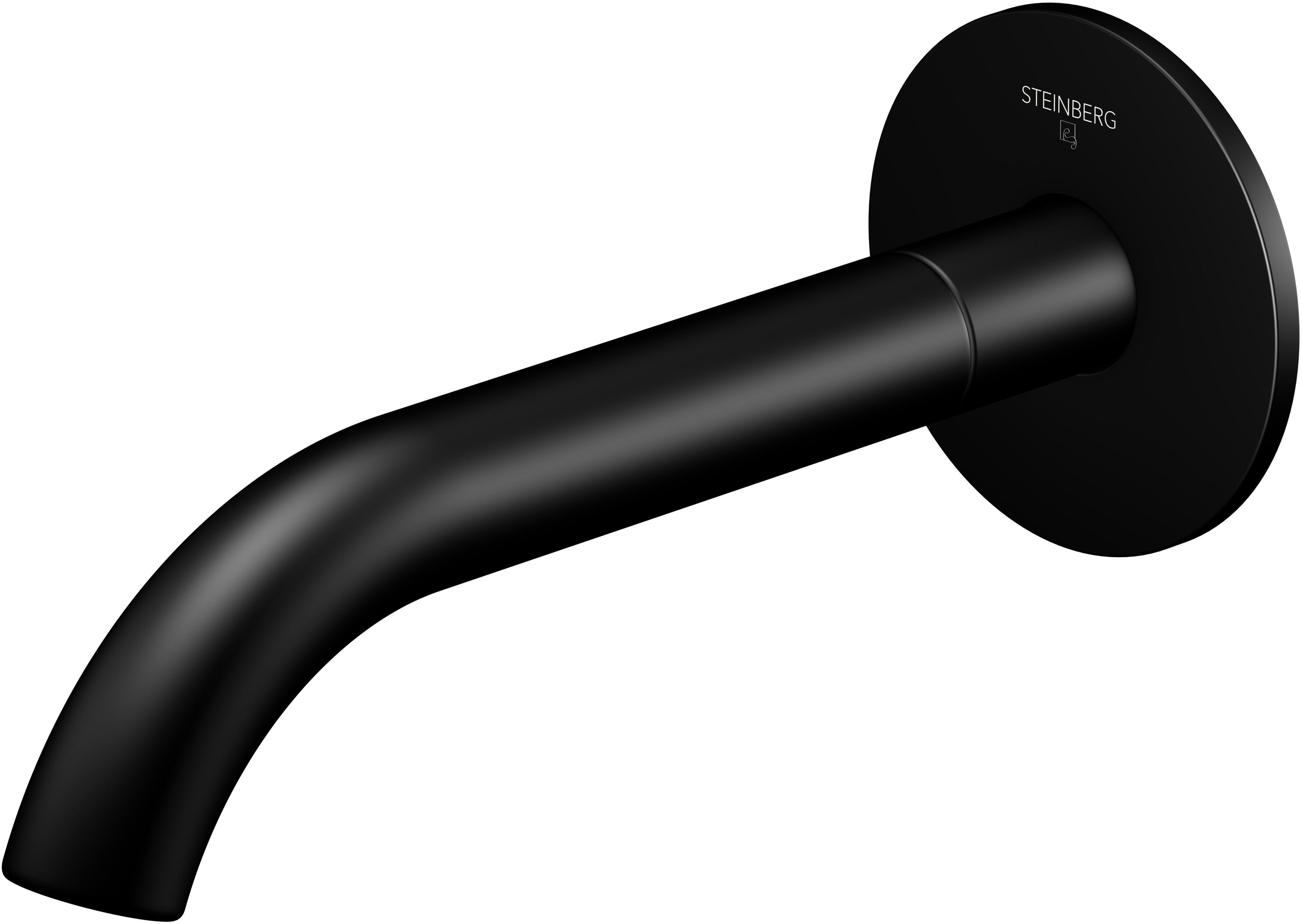 Steinberg 100 Auslauf für Badewannenarmatur für Badewanne schwarz 1002310S