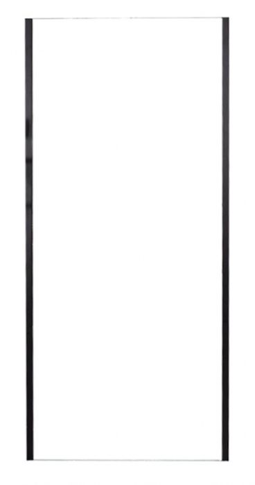 Rea Rapid Duschwand 100 cm schwarz Matte/durchsichtiges Glas REA-K6423