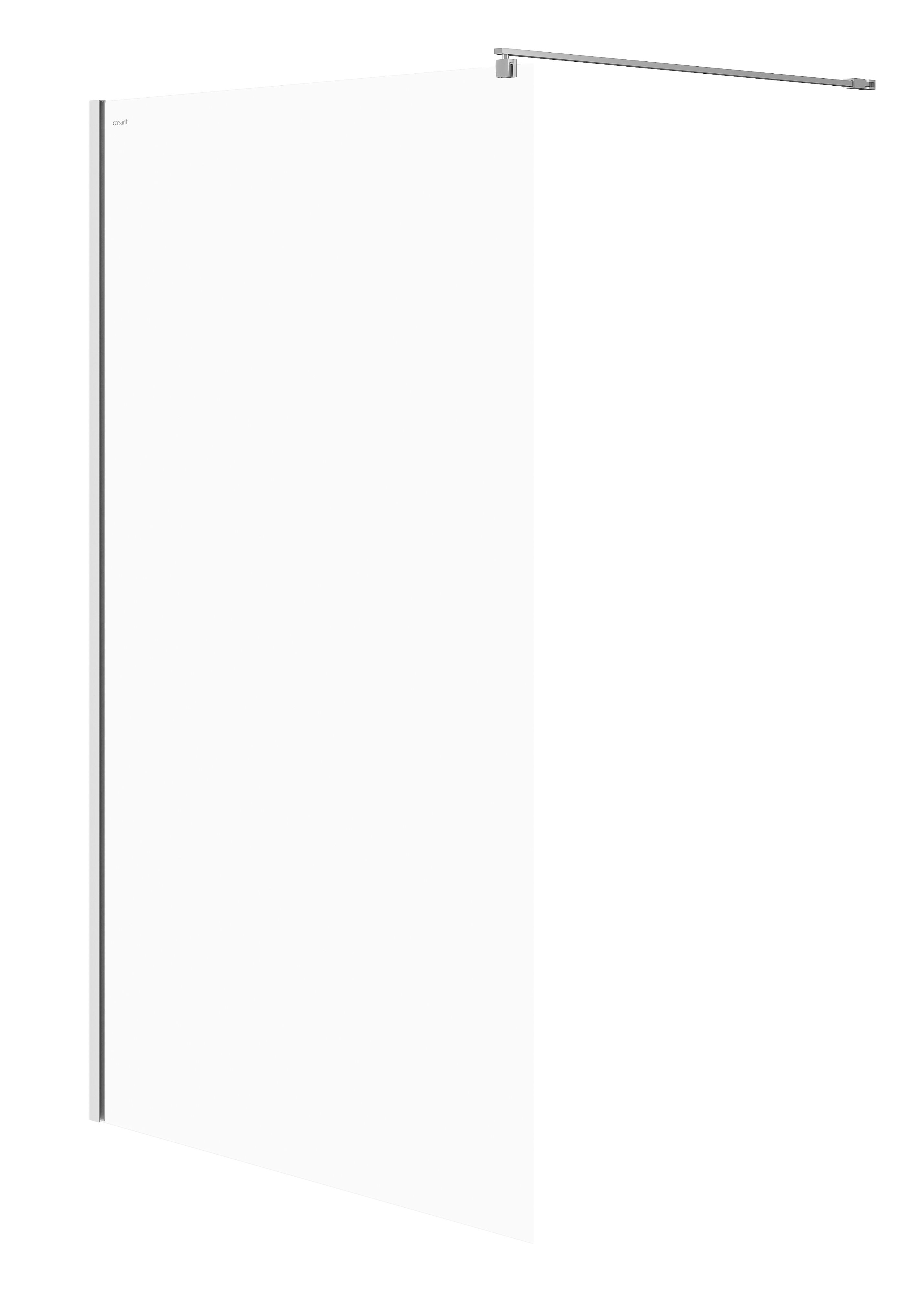 Cersanit Mille Begehbare Duschwand 120 cm chrom Glanz/durchsichtiges Glas S161-002