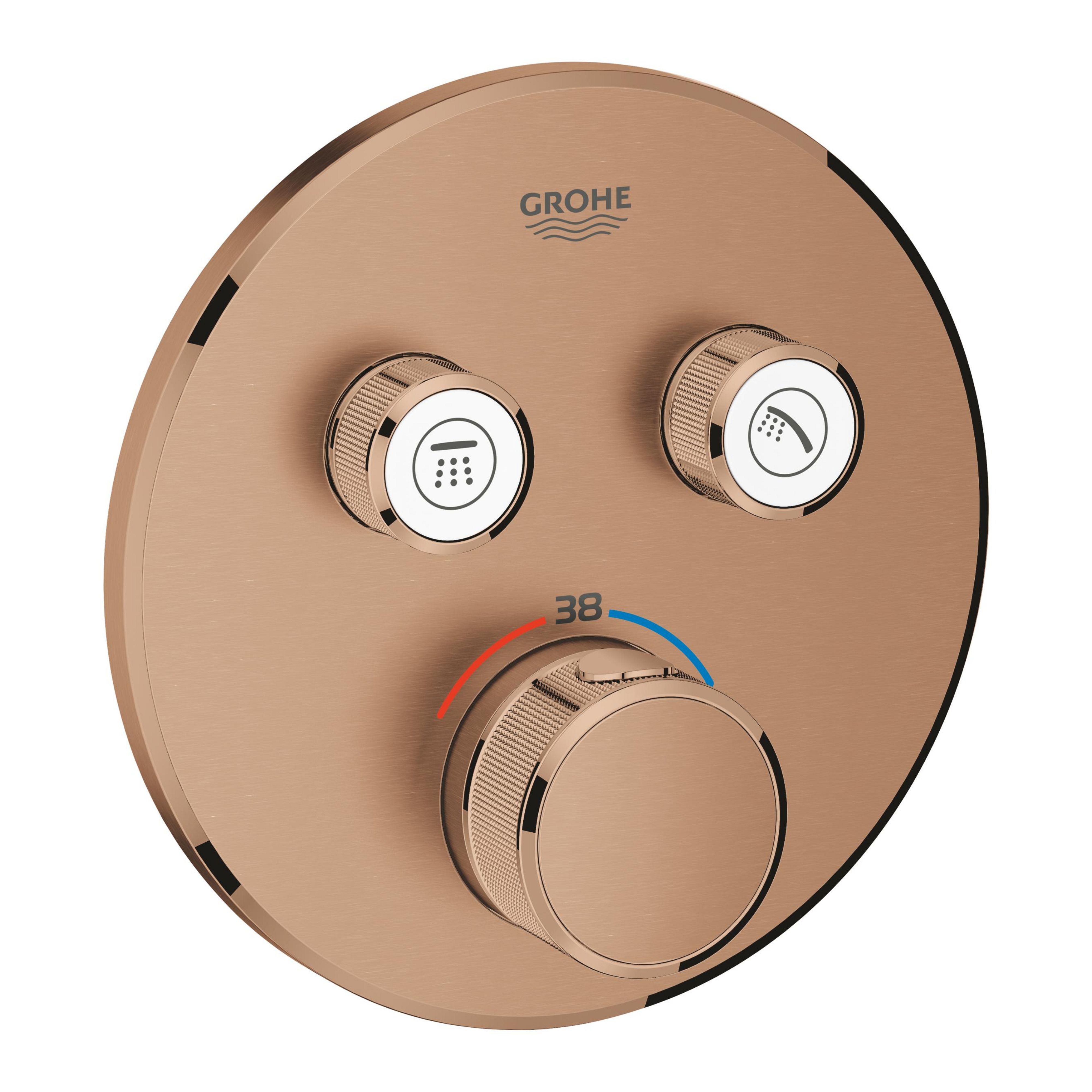 Grohe SmartControl Badewannen- und Duscharmatur Unterputz mit Thermostat Brushed Warm Sunset 29119DL0