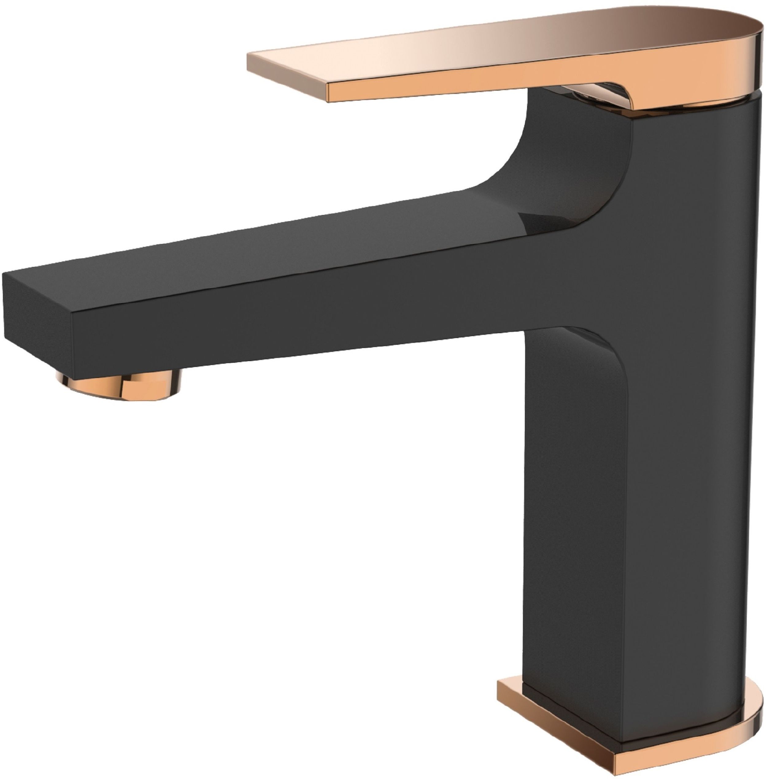 Invena Midnight waschbeckenhahn stehend schwarz-gold BU-35-014